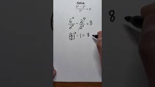 Exponential Equation maths viral shorts trending education tricks ytshortsronaldoCuriousEdu [upl. by Slavin415]