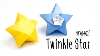 Origami Twinkle Star Tutorial  Inflatable Star  Paper Kawaii [upl. by Ydnac899]