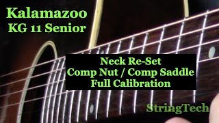 Kalamazoo KG 11 Restoration  Neck ReSet  Comp Nut  Comp Saddle  Full Calibration [upl. by Erlinna]