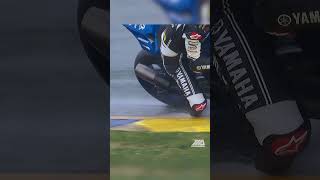 🤌A work of art Yamaha Superbike rider Jake Gagne drags knee in the rain motorcycle [upl. by Ahsoym164]