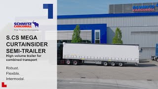 SCS MEGA Curtainsider semitrailer  Schmitz Cargobull english [upl. by Ballard481]