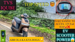 OLA KA BAPP AGAYA 😈  TVS IQUBE TOP SPEED 😱 AB AYE GA MAZA ❤️‍🔥 trending tvs iqube ytvideo [upl. by Gninnahc694]