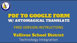 PDF to Google Form Using Automagical Forms free version [upl. by Lachance]