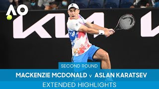 Mackenzie McDonald v Aslan Karatsev Extended Highlights 2R  Australian Open 2022 [upl. by Aratak482]