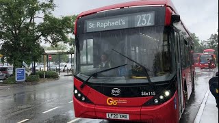 GoAhead London Route 232 to St Raphael’s BYD E200EV SEe115 LF20 XMX [upl. by Anselme450]