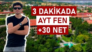 3 DAKİKADA AYT FEN NASIL HALLEDİLİR [upl. by Lubeck671]