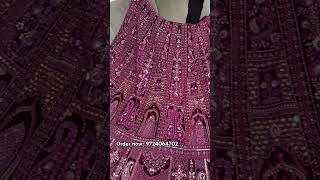 Order 9724064402 bestlehengamarketwholesaleinsurat bridallehenga desingerlahenga onlineshopping [upl. by Enairda]