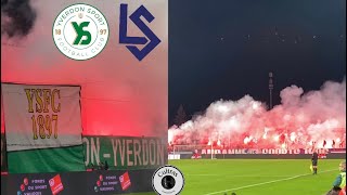 INFERNO at SWISS VAUD DERBY  Yverdon Sport v Lausanne Sport [upl. by Chong]