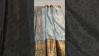 Pattu saree light weight gold pattern pattu subscribe handloom onlineshopping [upl. by Llertal]