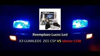 Luces Led X3 LUMILEDS vs isIncer LED HEADLIGHT BULBS instalación y pruebas leds Caracas  Venezuela [upl. by Sorensen43]