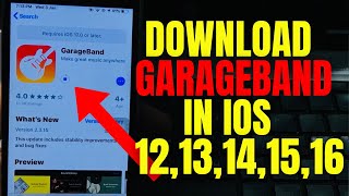 Download Garage Band in IOS 1213141516 Set Custom Tune [upl. by Assenahs]