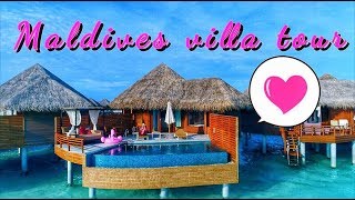 MALDIVES VILLA TOUR  Dominika Myslivcová [upl. by Ykcim]