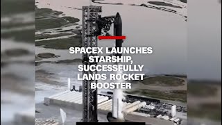 SpaceX successfully lands the rocket booster back on the launch padwhat an incredible achievement [upl. by Alair]