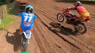 125cc Race 4 at Hawkstone Park Acerbis nationals [upl. by Aiek283]