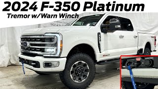 2024 Ford F350 Platinum Tremor wWarn Winch Review [upl. by Magdala719]