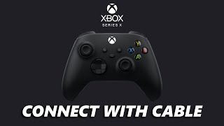 How To Connect Xbox Controller To Xbox Series X Using USB Cable [upl. by Seaver]