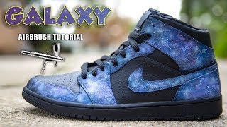 HOW TO AIRBRUSH GALAXY PRINT  2 MINUTE TUESDAY [upl. by Aihgn611]