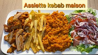 Boulgour au thermomix  assiette kebab maison [upl. by Anih750]