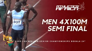 BOTSWANA 🇧🇼 3819 NR🔥  DOUALA 24  23rd African Athletics Senior Championships  Men’s 4x100m SF 1 [upl. by Adnarem201]