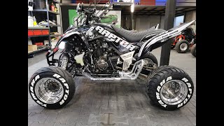 Yamaha Raptor 700  Conversion MT07  Fz7 Super Moto [upl. by Draneb]