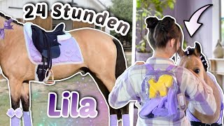 24 Stunden alles LILA 💜 mit Pony Spirit  ViktoriaSarina [upl. by Aiotal]