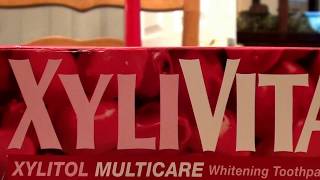 XyliVita Xylitol MultiCare Whitening Toothpaste Pomegranate REVIEW [upl. by Ennayk]