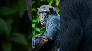 What do chimpanzees eat shorts animals animalkingdom chimpanzee chimpanzees [upl. by Romney]