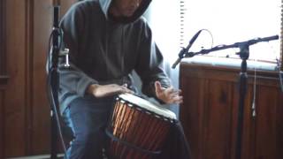 Djembe recording technique [upl. by Eimac]