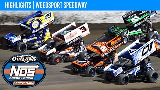 World of Outlaws NOS Energy Drink Sprint Cars  Weedsport Speedway  July 30 2023  HIGHLIGHTS [upl. by Dominy]