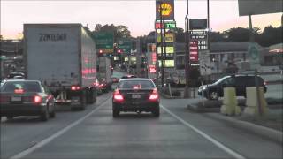 US 30Lincoln Highway Through Breezewood [upl. by Henley]