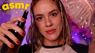 ASMR ROLEPLAY  Fazendo um Penteado no seu Cabelo 💇🏼‍♀️💆🏻‍♀️ Voz suave e Personal Attention [upl. by Ynaffi]