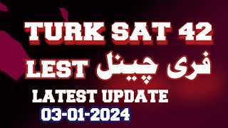 turksat 42e channel list 2023  turksat 42e setting on 2 feet dish [upl. by Carleton]