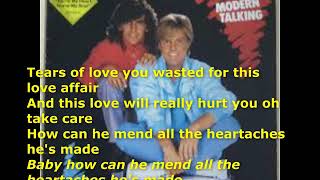 Angies Heart  MODERN  TALKING  Karaoke [upl. by Ahsatsana]