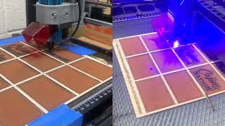 SainSmart Genmitsu 3018Pro with 55w Laser vs SainSmart Jinsoku LC50 Plus 10W Laser  Speed test [upl. by Lazare123]