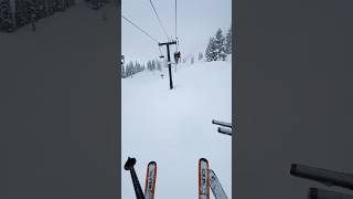 Ski lift jump skiing [upl. by Celestyn856]