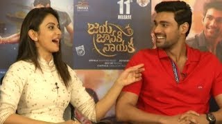 Jaya Janaki Nayaka Movie Team Interview  Rakul Preet  Boyapati Srinu  Srinivas Bellamkonda [upl. by Maxma]