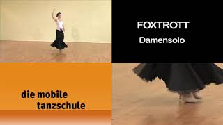 Foxtrott Damensolo beginners level [upl. by Nuahsal]