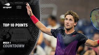 Top 10 Points of Week 1  2024 US Open [upl. by Keene]