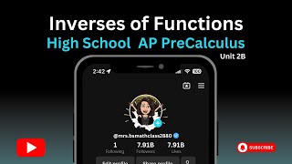 Inverse Functions [upl. by Arni]