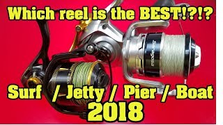 Penn Slammer 3 vs Shimano Saragosa SW Who makes the best Surf Jetty Pier Boat spinning reel Sealed [upl. by Nageek]