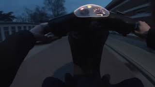 Piaggio Zip 50cc 2t Pov Ride wheelie [upl. by Ellenaj]