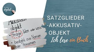 Das Akkusativobjekt inkl Arbeitsblatt [upl. by Leahciam]