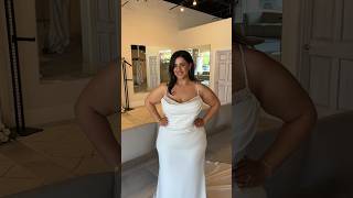 2 similar necklines 2 different fits for our curvy brides 🤩 shorts weddingdress wedding [upl. by Cairns]