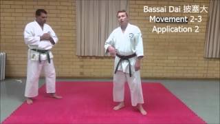 Bassai Dai Applications Bunkai  Movement 23 Application 1 2 amp 3 [upl. by Badger]