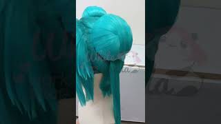 Hatsune Miku 🙌 hatsunemiku vocaloid mikucosplay cosplay wig styling japan [upl. by Dilisio]