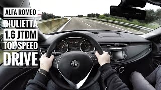 Alfa Romeo Giulietta 16 JTDM 2017  POV Top Speed Drive [upl. by Poliard]