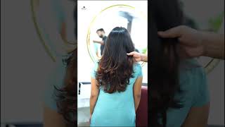 layer highlights colors thredinginparlour salon hairservice shorts youtube haircare [upl. by Anawk]