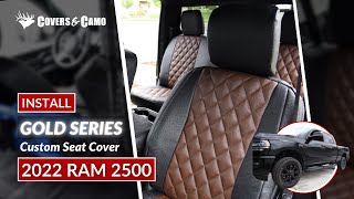 2022 RAM 2500 Seat Cover Installation [upl. by Sy635]