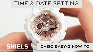 How To Change Time On A BabyG Watch [upl. by Maurits492]