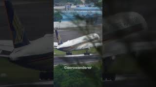 SINGAPORE AIRLINES A350 landing at Chennai Airport shorts plane a350 landing chennai [upl. by Marys]